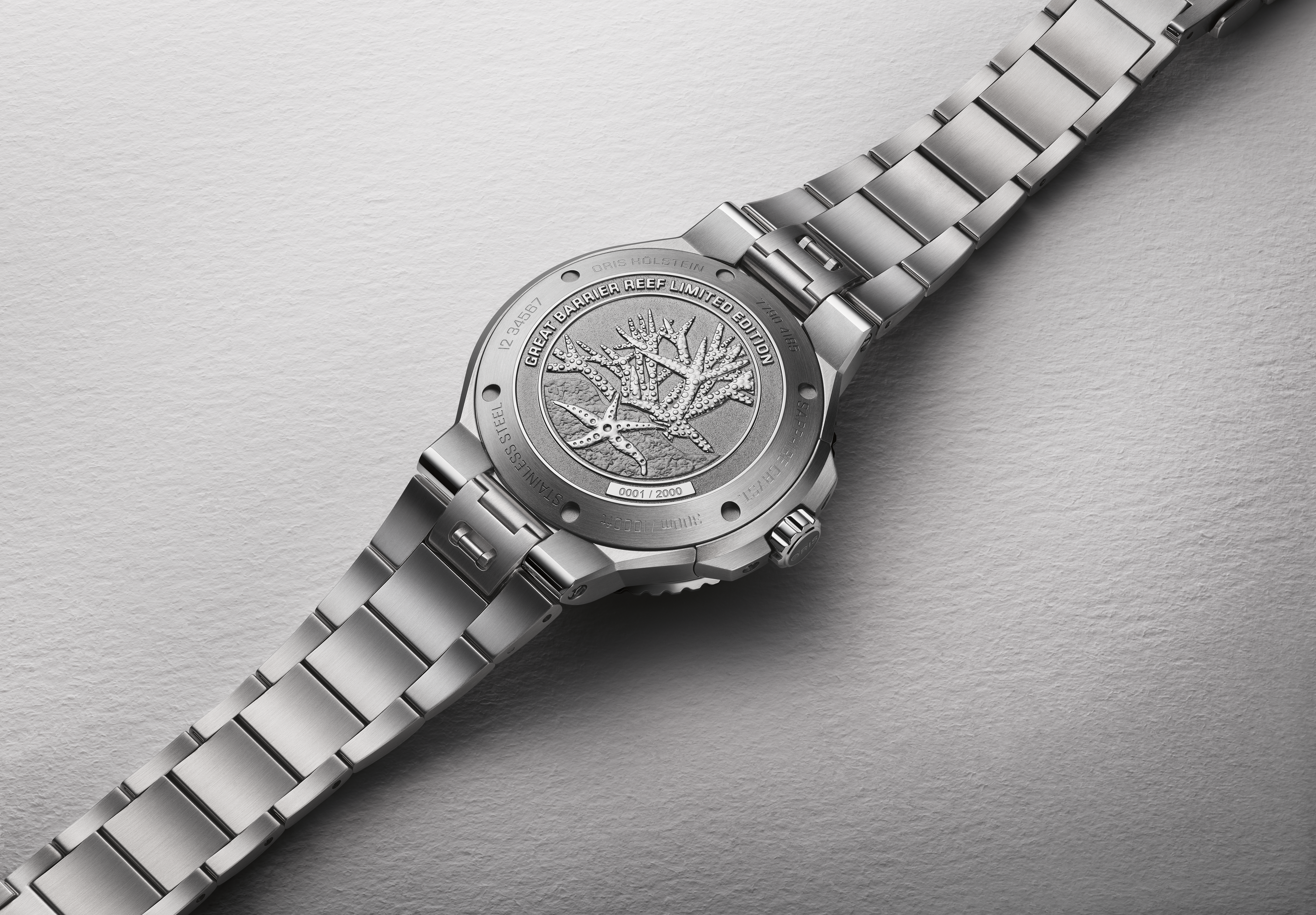 ORIS  Мужские швейцарские часы с автоматическим механизмом, стальной браслет, 43,5 мм